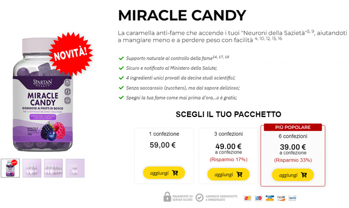 Micacle Candy caramelle gommose antifame