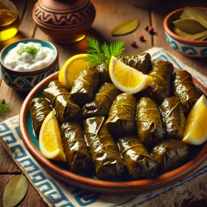Involtini in Foglie di Vite Dolmades
